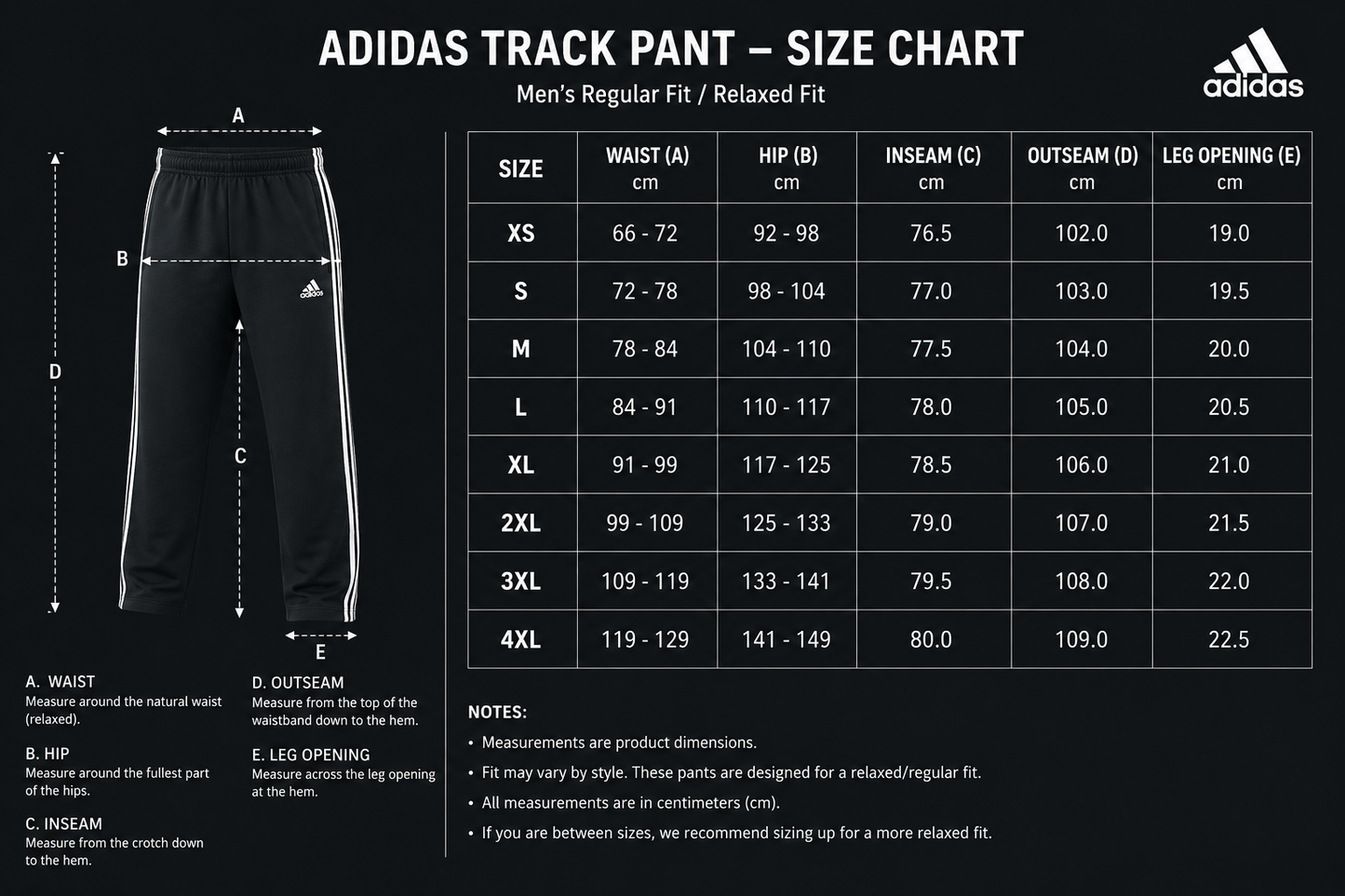 Adidas Regular Fit Track Pants